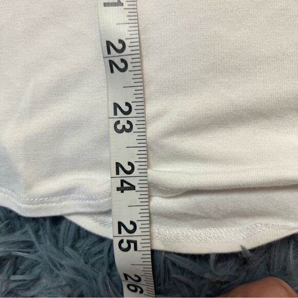 Babaton White Norris Long Sleeve Tee Top Size M - Picture 7 of 7